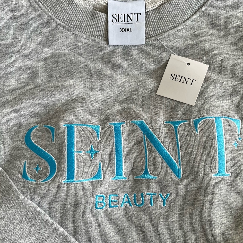 Seint‎ Gray and Blue Women's Sweater
